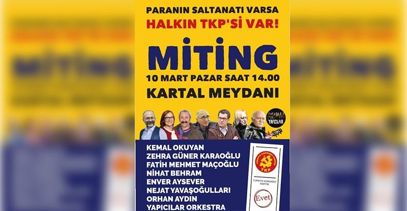 Tkpden Se Im Mitingi Antalya K Rfez Gazetesi