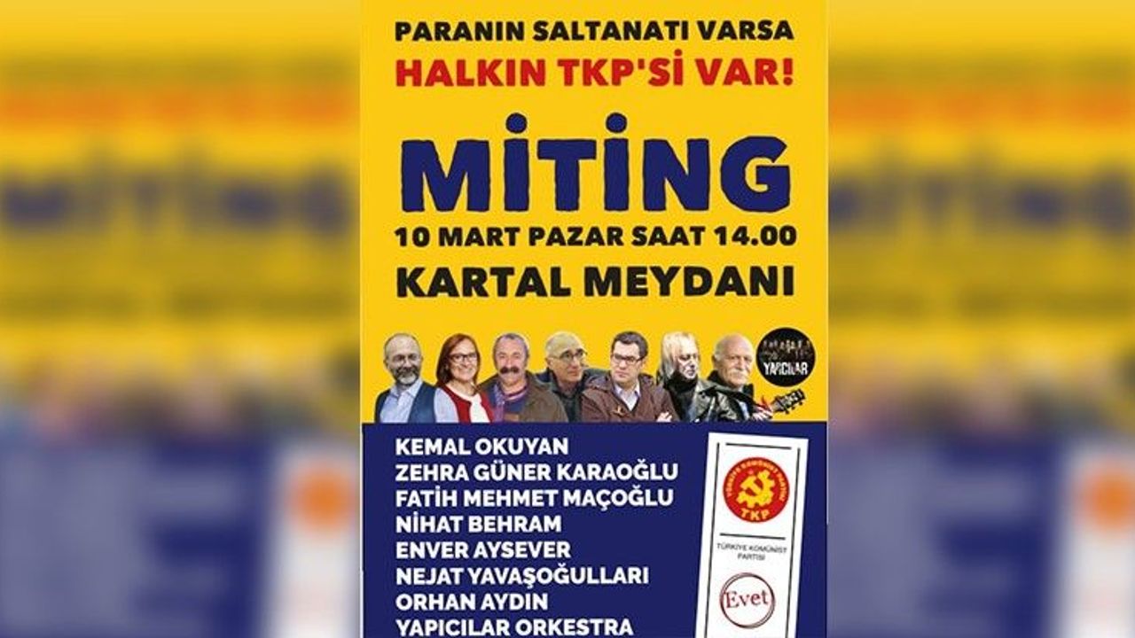 TKPden seçim mitingi Antalya Körfez Gazetesi