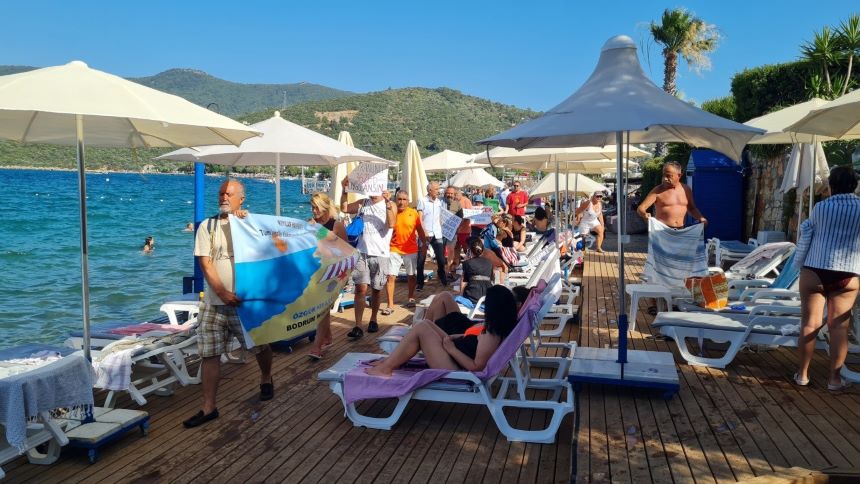 Bodrum’da Kıyı Eylemi Arbedeye Dönüştü 3