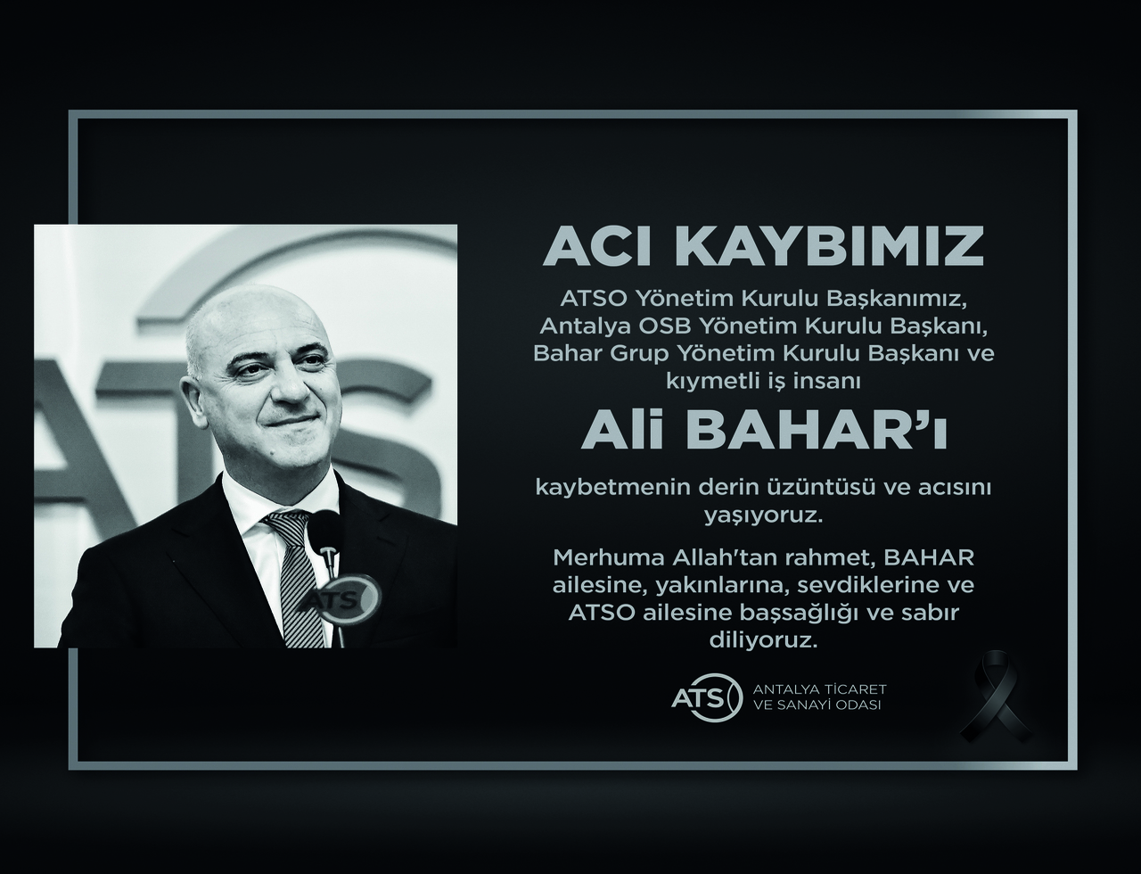 Ali Bahar Vefat Ilanı Internet Sitesi