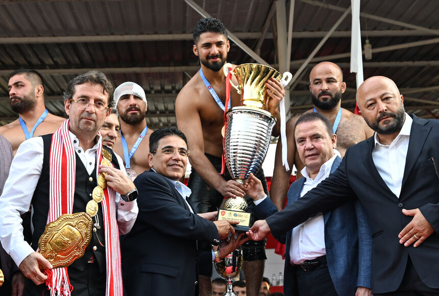 672. Tarihi Elmalı Yağlı Güreşleri Enes Doğan Altın Kemer Töreni
