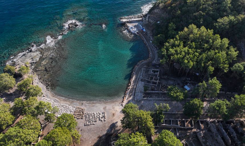 Phaselis Antik Kenti Kuş Bakışı 2