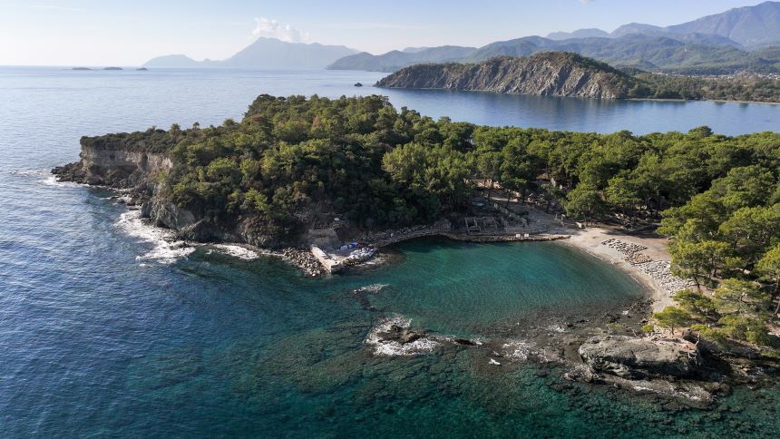 Phaselis Antik Kenti Kuş Bakışı