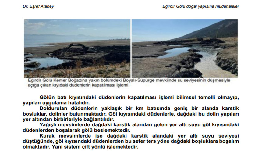 Dr. Eşref Atabey Gölle Ilgili Ma