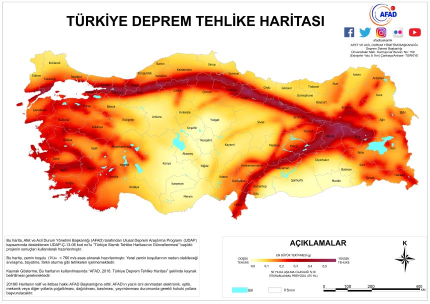 Afad Deprem Haritası