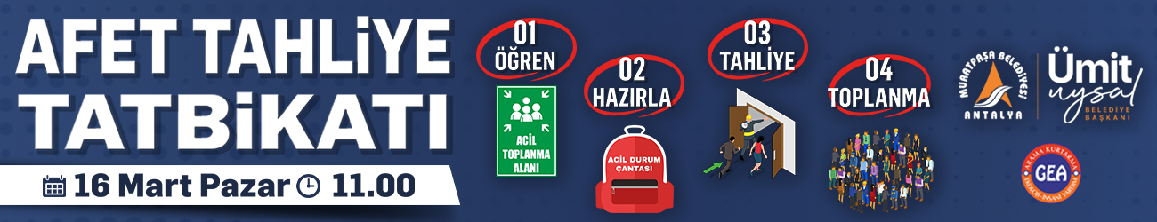 Afet Tahliye Tatbikati 1300X250