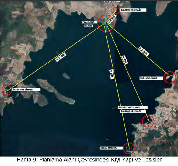 Güllük Körfezi'ndeki Mevcut Liman Ve Marinalar-1