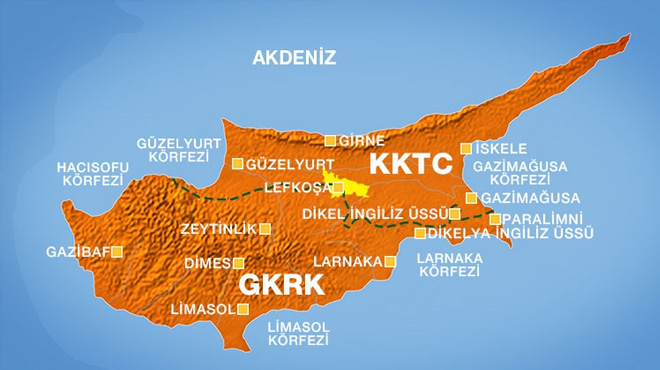 Kıbrıs Harita