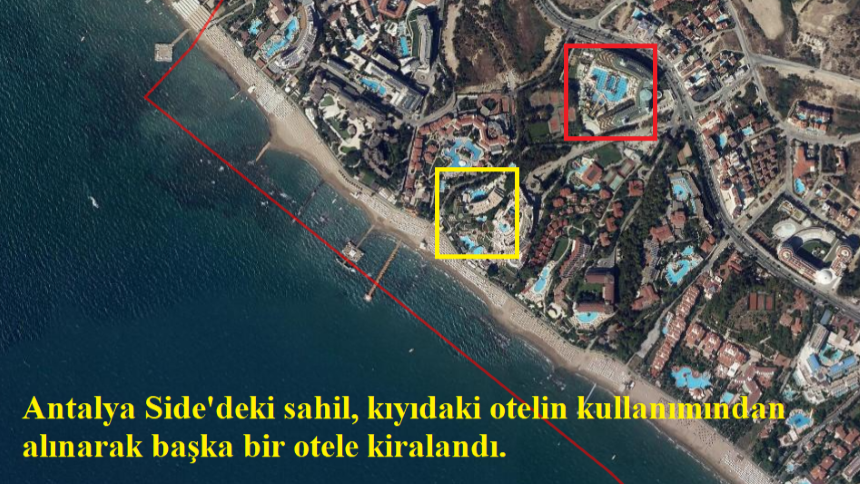 Side Selimiye'deki Tartıma Konusu Sahil