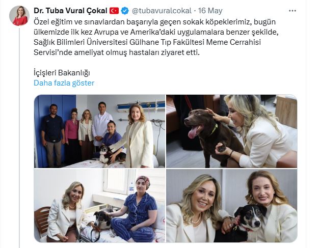 Akp Antalya Milletvekili Tuba Vural Çokal Köpekle Hasta Ziyareti (2)