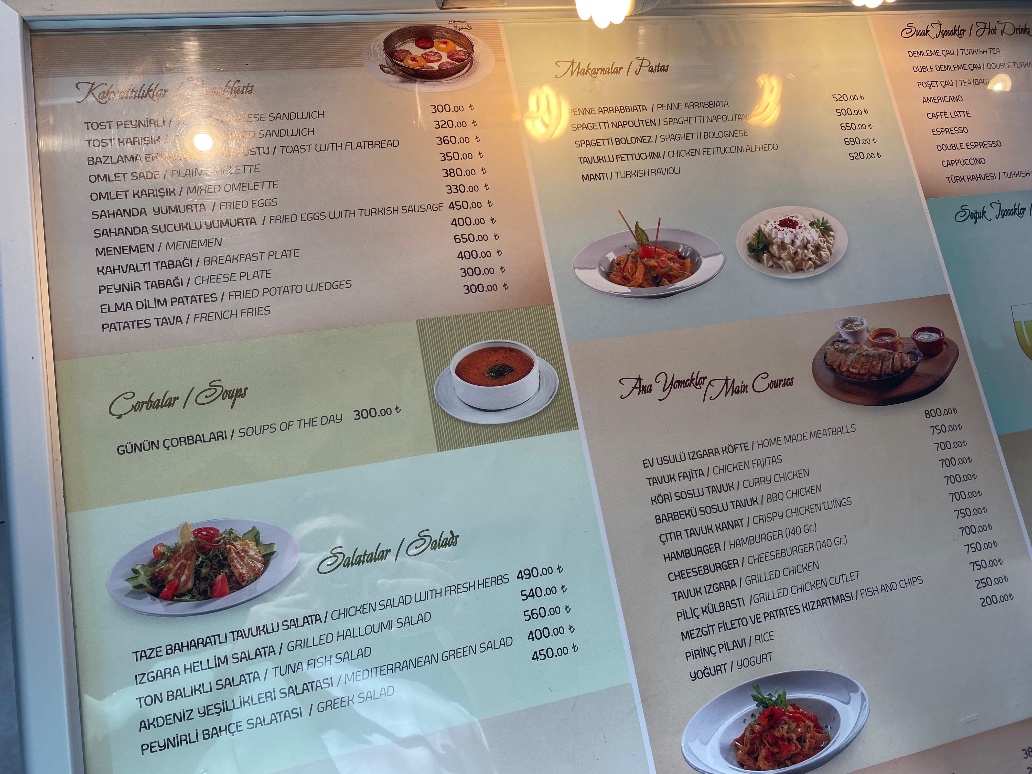 Antalya Havalimanı Yemek Fiyatları 2