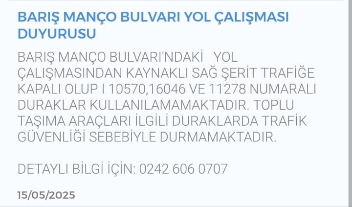 Barış Manço Duyuru