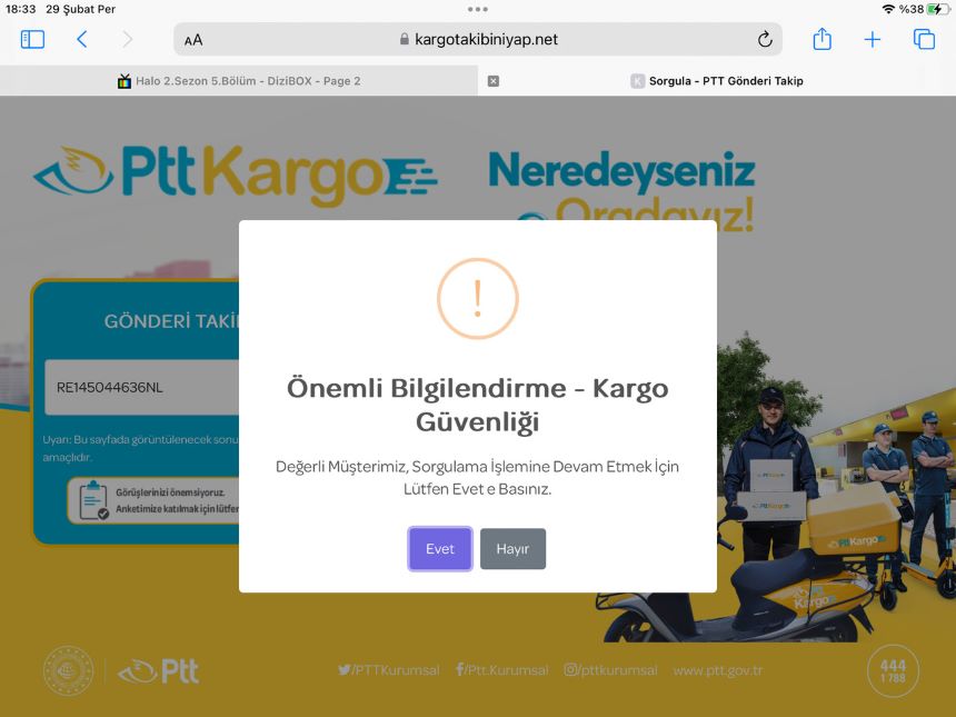 Ptt Sahte Site