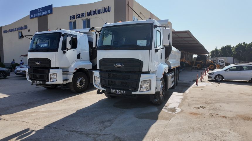 Aksu Belediyesi Yeni Kamyonlar
