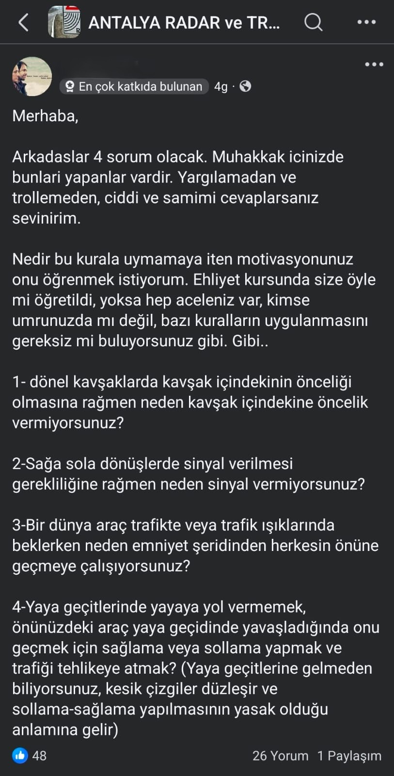 Antalya Sürücülerinin Itirafları (1)
