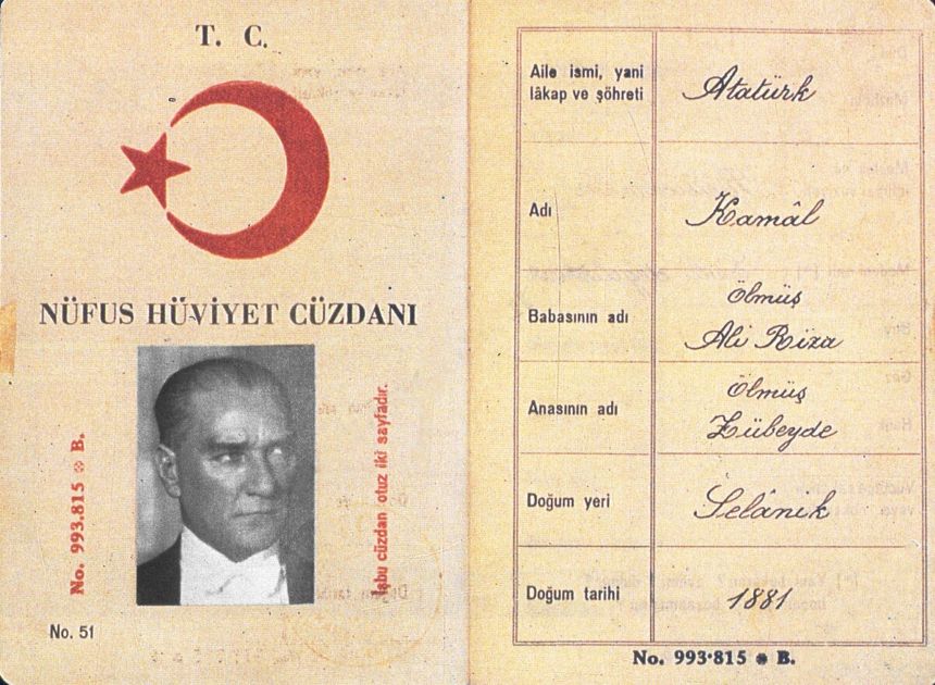 Atatürk Nüfus Cüzdanı