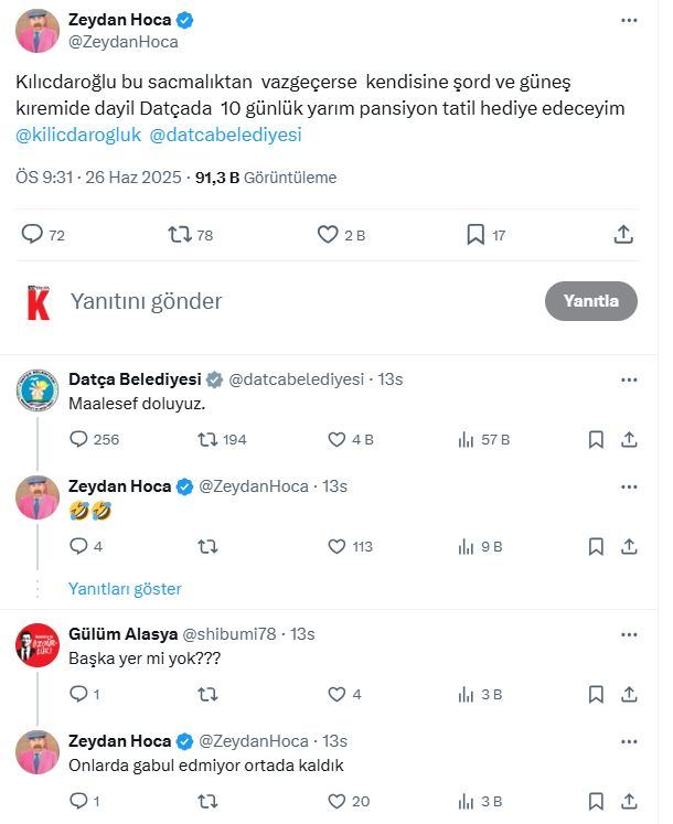 Datça Belediyesi Kılıçdaroğlu