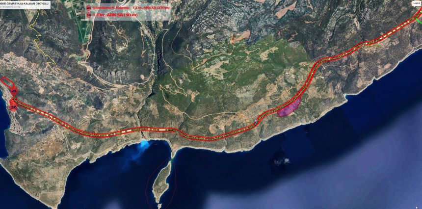 Finike Kalkan Bölünmüş Yol Projesi Plan (4)