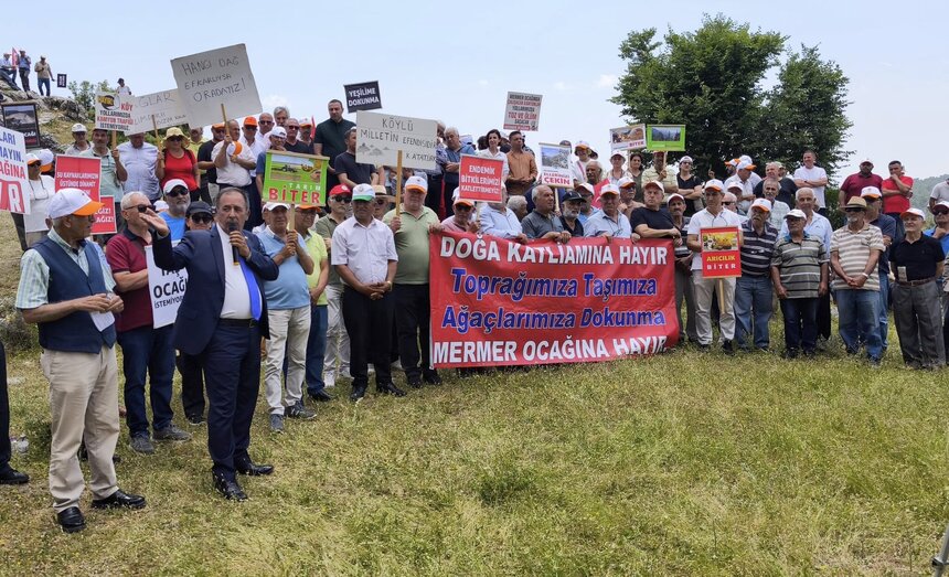 Mustafa Erdem Gündoğmuş Karadere, Kozağacı, Senir Mermer Ocağı Eylemi