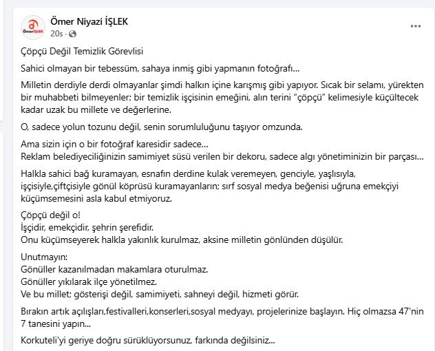 Ömer Niyazi İşlek Alıntılı Paylaşım 2