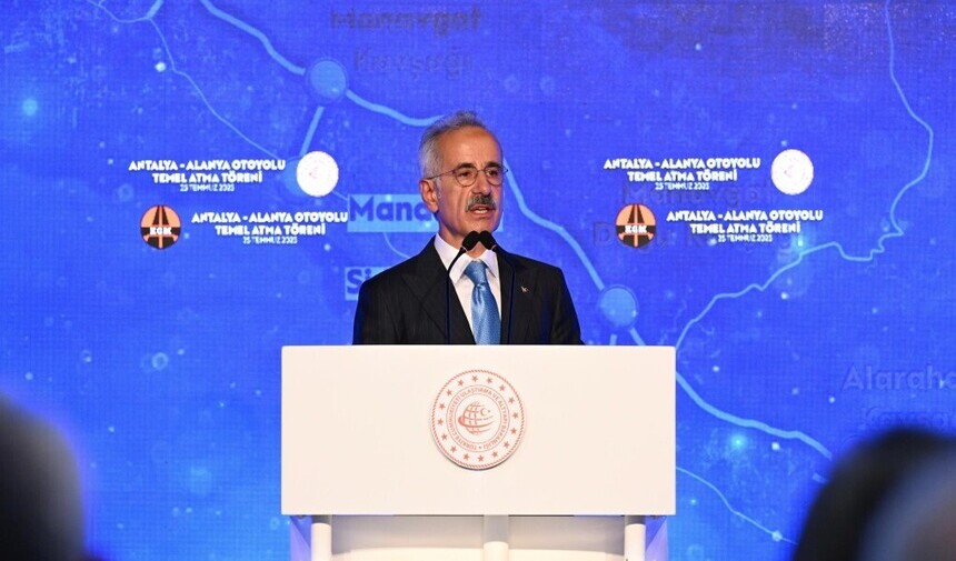 Abdulkadir Uraloğlu Ulaştırma Bakanı Antalya Alanya Otoyol Temel Atma