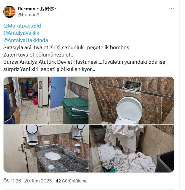 Atatürk Hastanesi Tuvalet Şikayet