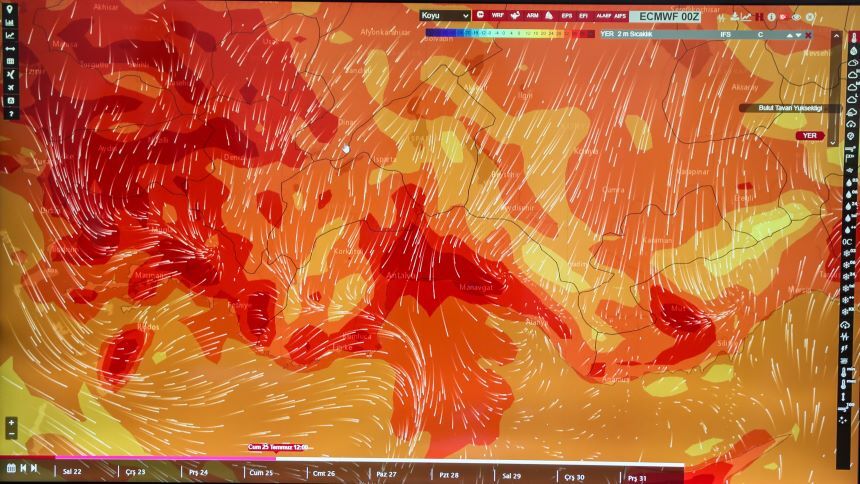 Meteoroloji Sıcaklık Harita