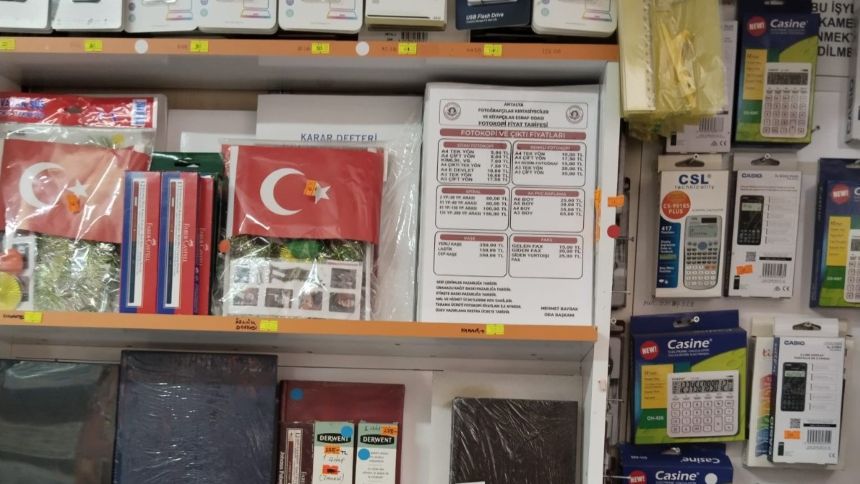 Kırtasiye Fotokopi Fiyatları Antalya
