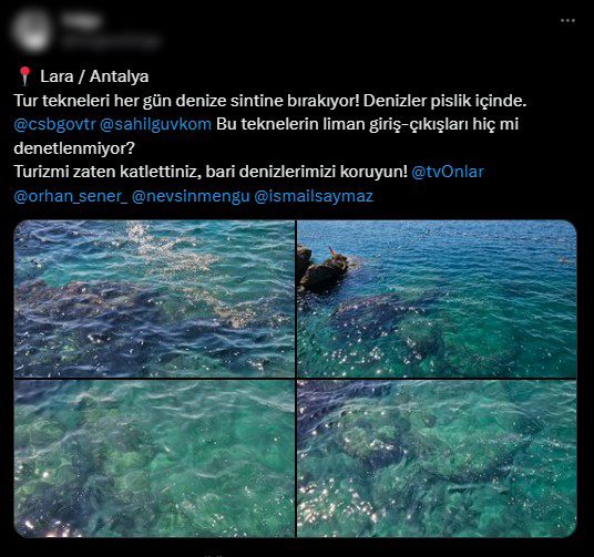 Lara Plajı Kirlilik