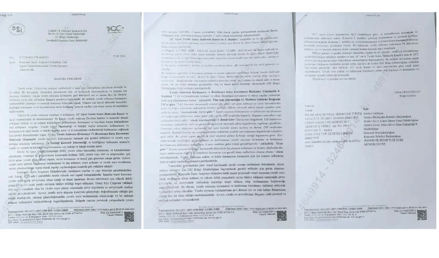 Yusuf Yadoğlu Oteli DSİ Raporu - 3 Sayfa -Birleştirilmiş