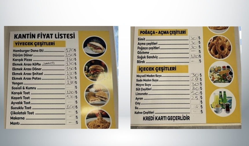 Kantin Fiyatları