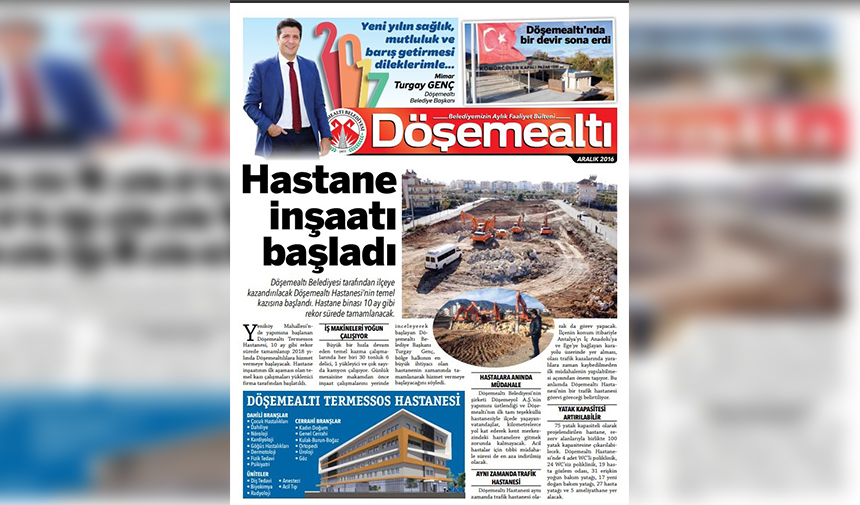 Termessos Hastanesi Gazete