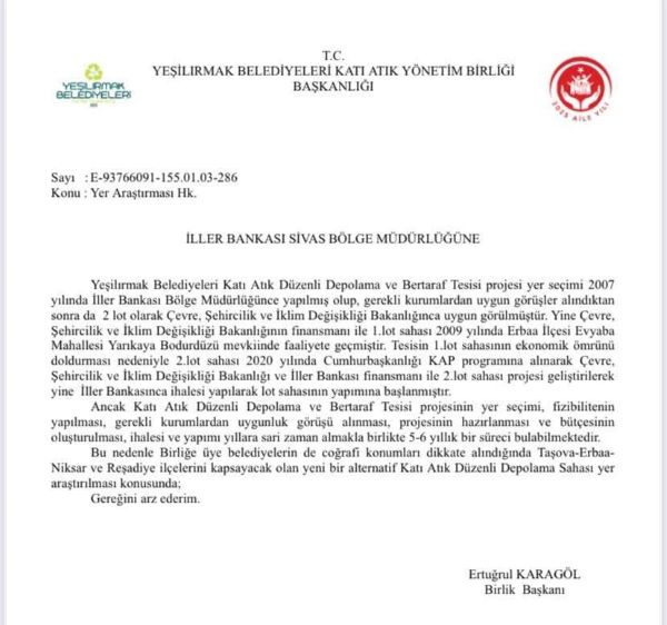 Yeni Depolama Arayışı Için Birlik Başkanı Yazı Iletti