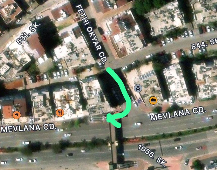 Mevlana Caddesi'ne Dönüş Yasağı Tablea Antalya (4)