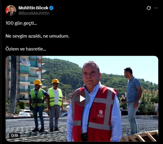 Muhittin Böcek 100.Gün Mesajı