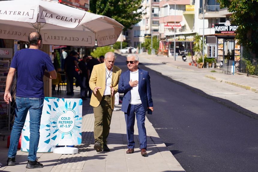 Mustafa Geyikçi Asflat Çalışmalarını Yerinde Inceliyor