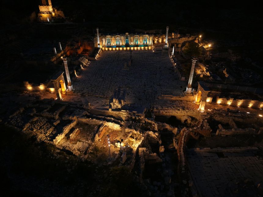 Sagalassos Antik Kenti Işıklandırma