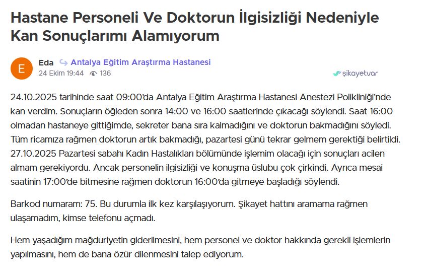 Şikayet 1