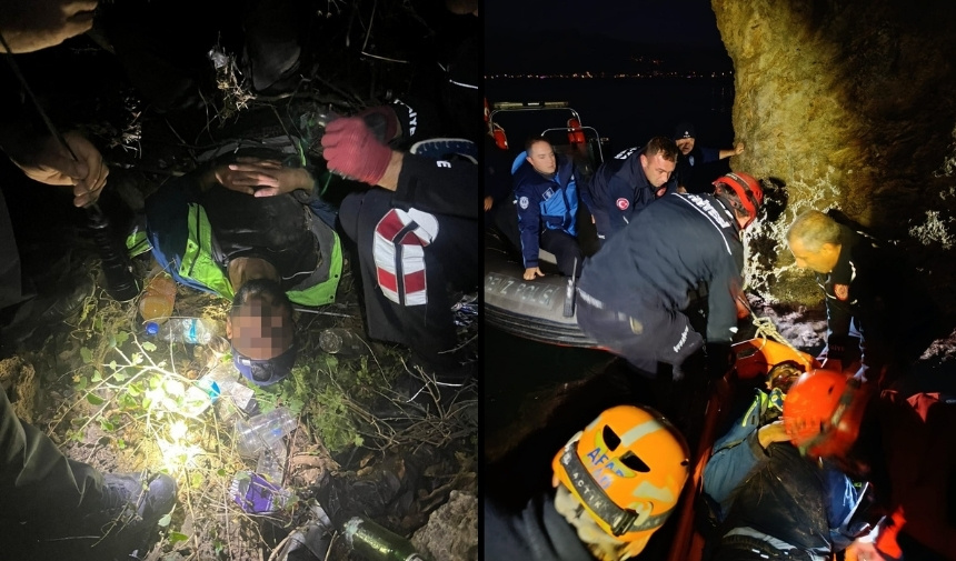 Antalya'da 35 Metrelik Falezlerden Düşen Şahıs Ekipler Tarafından Kurtarıldı