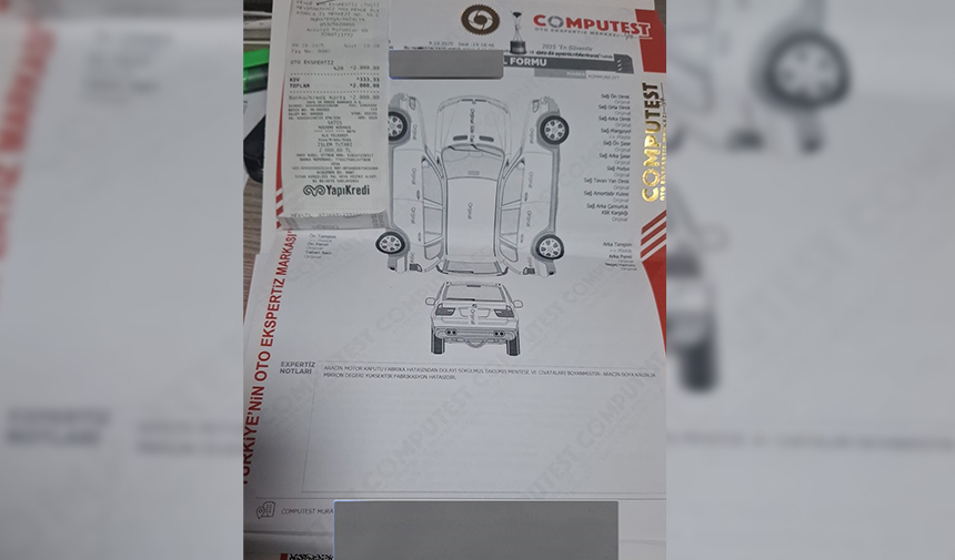 Ayıplı Otomobil Ekspertiz Raporu