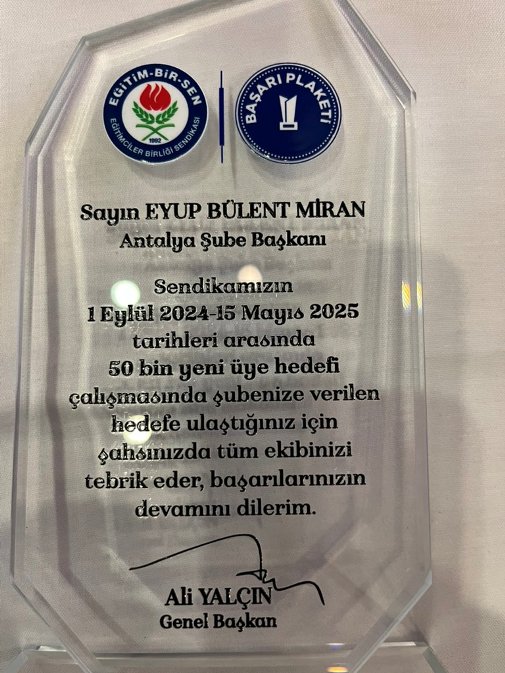 Eğitim Bir Sen Plaket (3)
