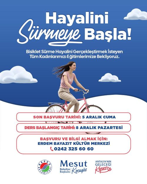 Kepezde Kadinlara Ozel Bisiklet Egitimi 2