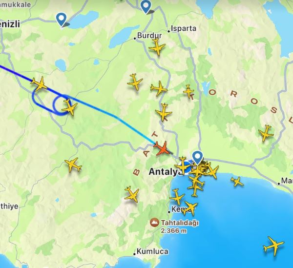 Uçak Radar Görüntüsü