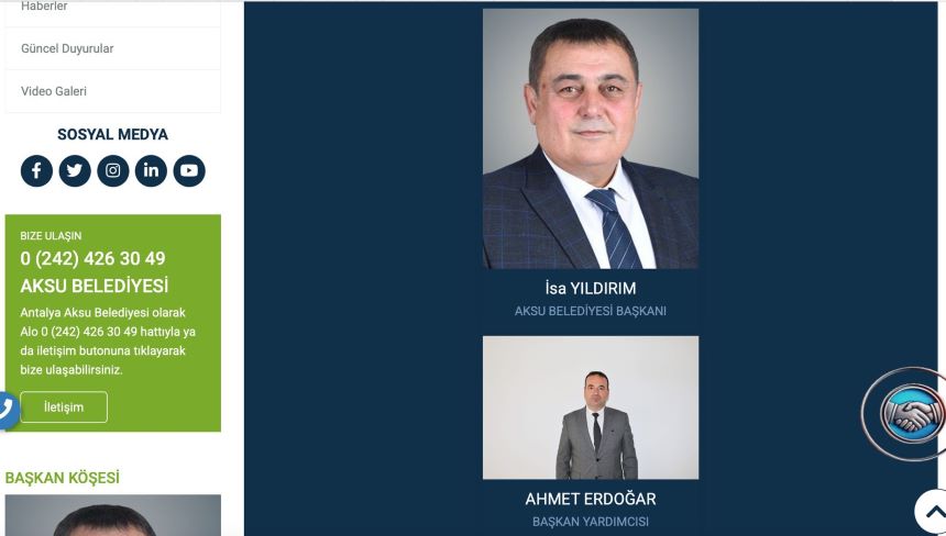 Ahmet Erdoğan Aksu Belediyesi