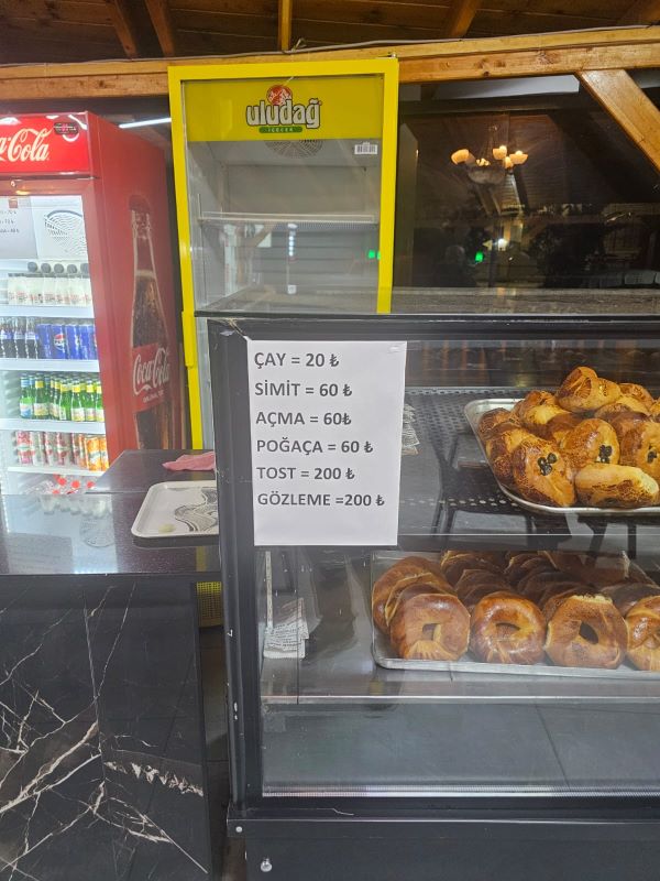 Gazipaşa Dinlenme Tesisi Simit Fiyatı