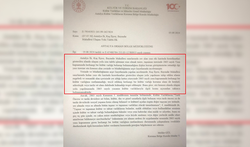 Koruma Bölge Kurulu Da Yol Için Uygun Görüş Vermiş