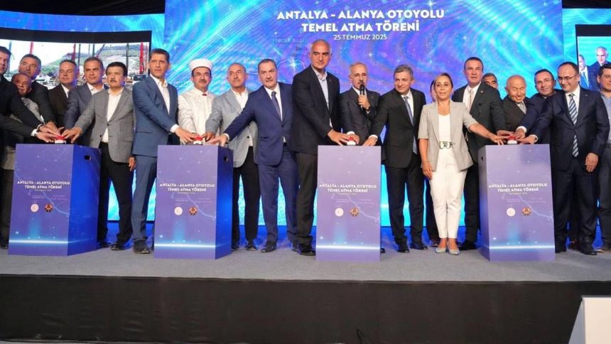 Antalya Alanya Yolu Temel Atma Töreni