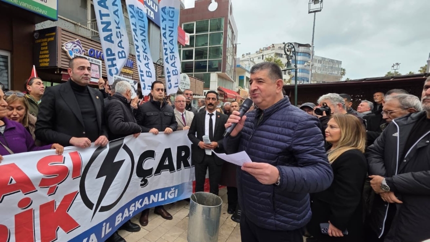 Chp Elektrik Zammı Protesto (7)