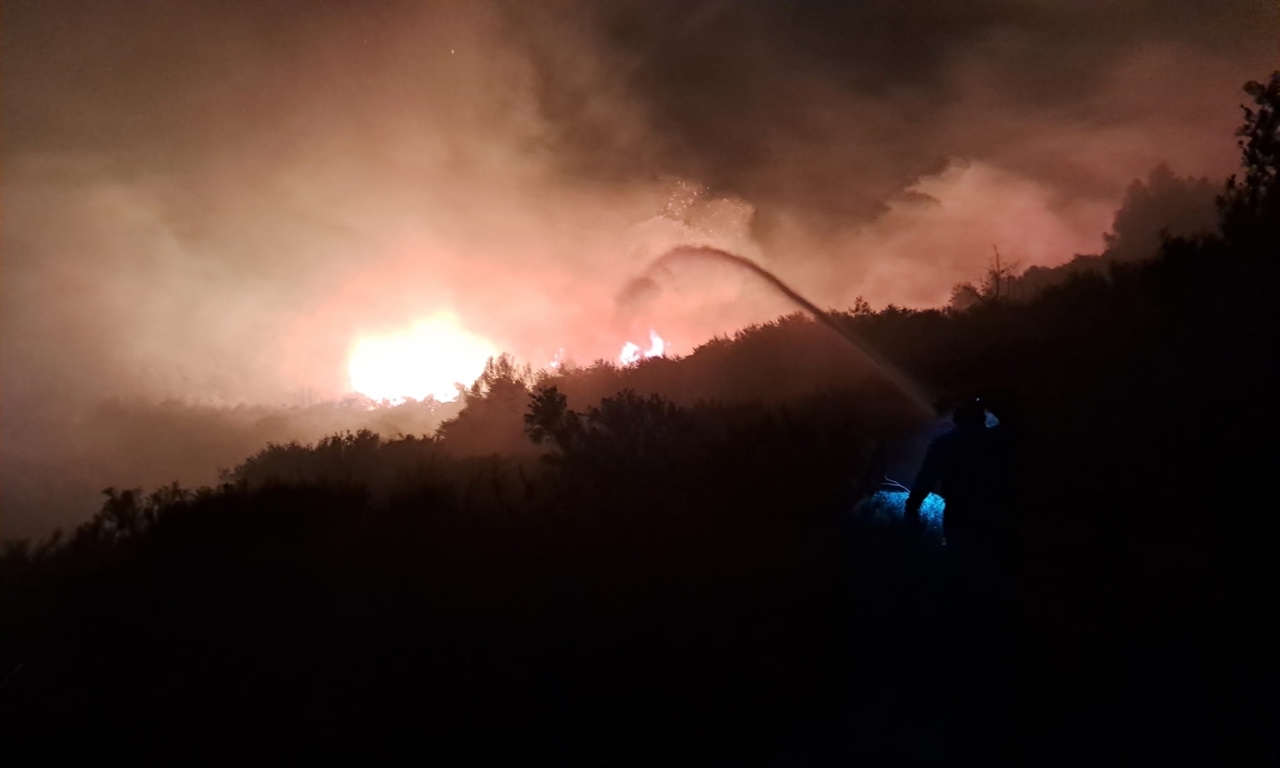 Serik'te Yangın 1-1