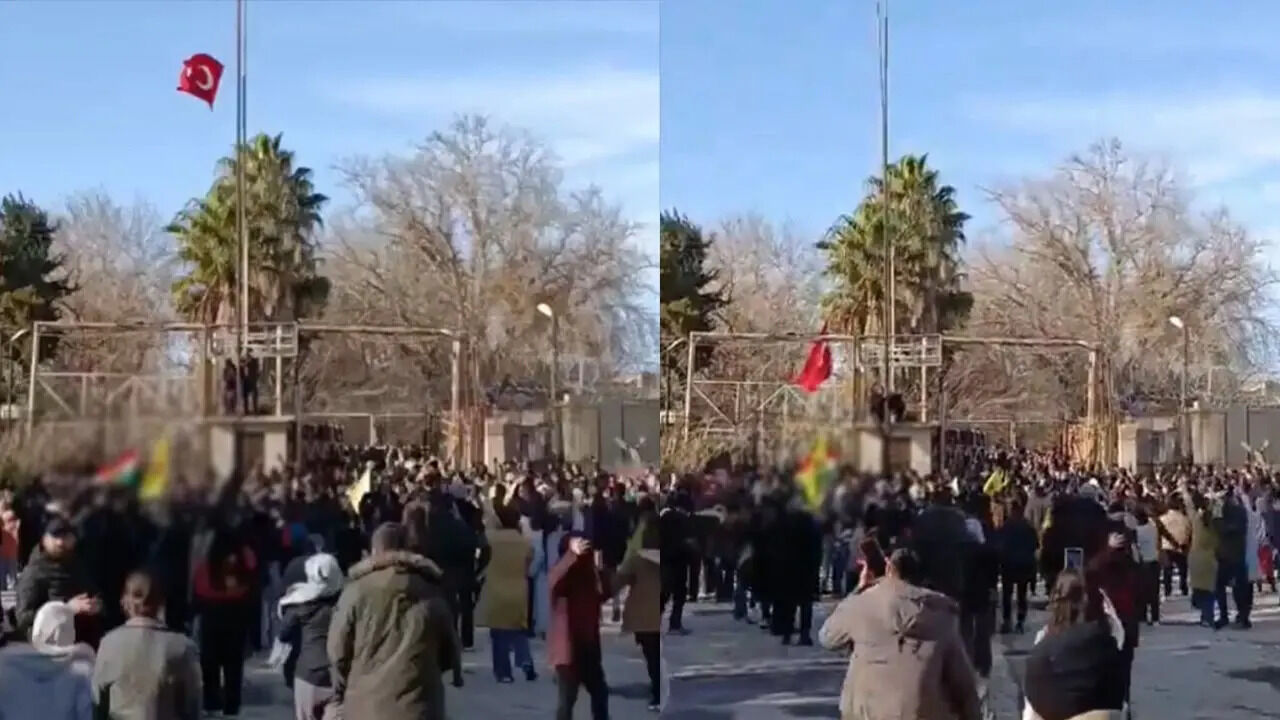 Türk Bayrağı Nusaybin Sınır Kapısı Saldırı